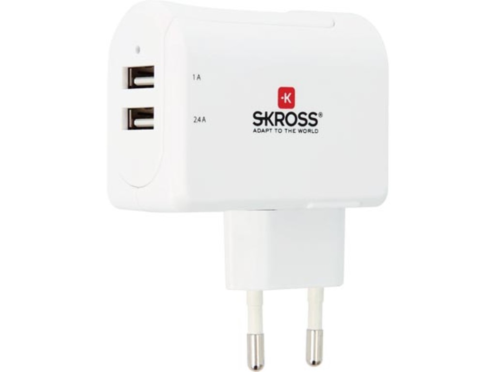 Euro USB 2 Port Charger - 3.4 A