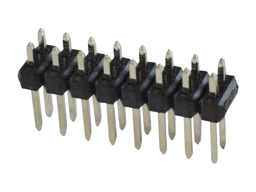 Dual Pin Header Male 2.54mm, 16 Pins