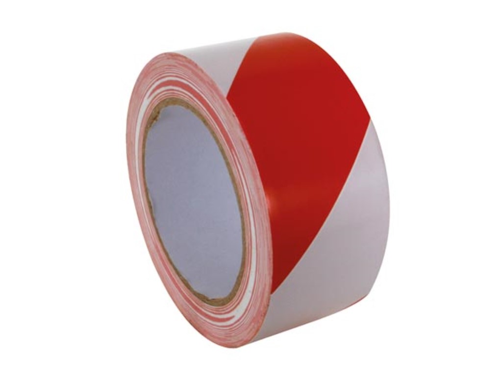 Lane Marking Tape - 50mm X 33m - Red/white