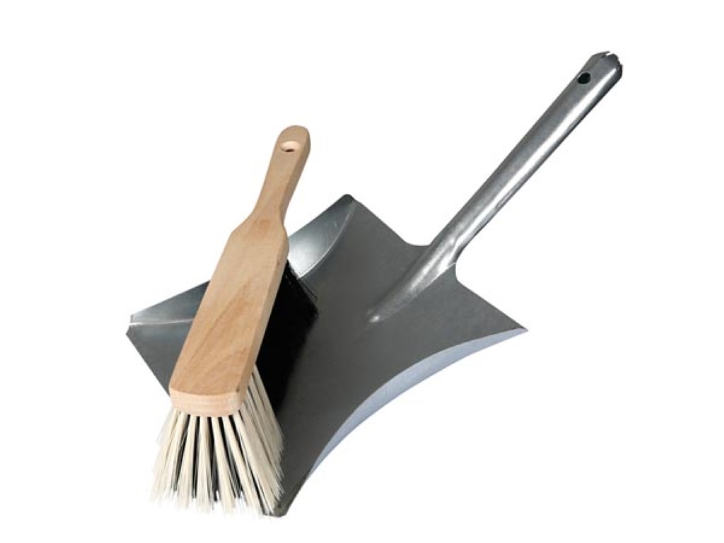 Metal Dust Pan With Brush