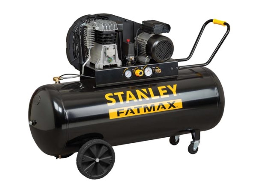 STANLEY FATMAX - COMPRESSOR - TWIN CYLINDER ENGINE - BELT DRIVE - 3 hp / 200 L / 10 bar