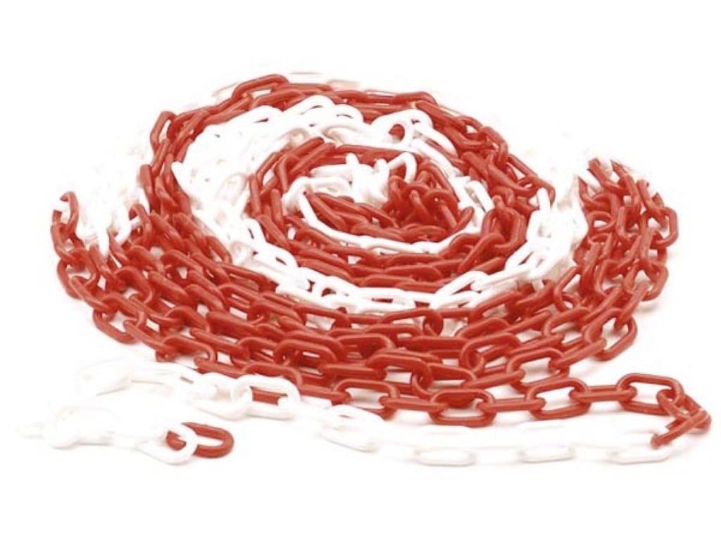 Chaine Rouge/blanc - 10m
