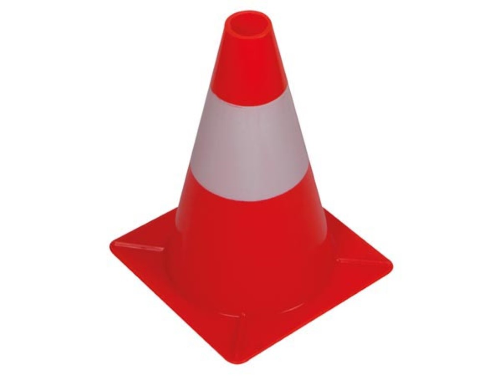 Cone De Signalisation Rouge/blanc 30cm