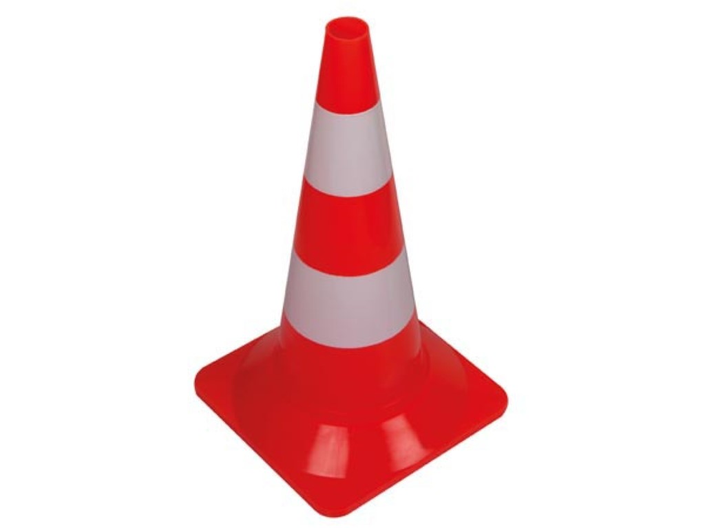 Cone De Signalisation Rouge/blanc 50cm