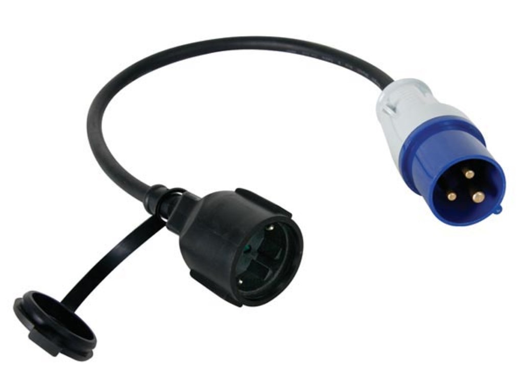 Adaptor Cable Schuko Socket To Cee Plug (eceea2-g)