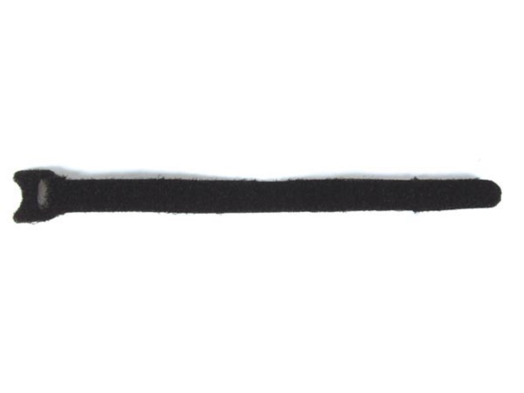 Black Hook&loop Cable Straps - 12 X 300mm 10-pk