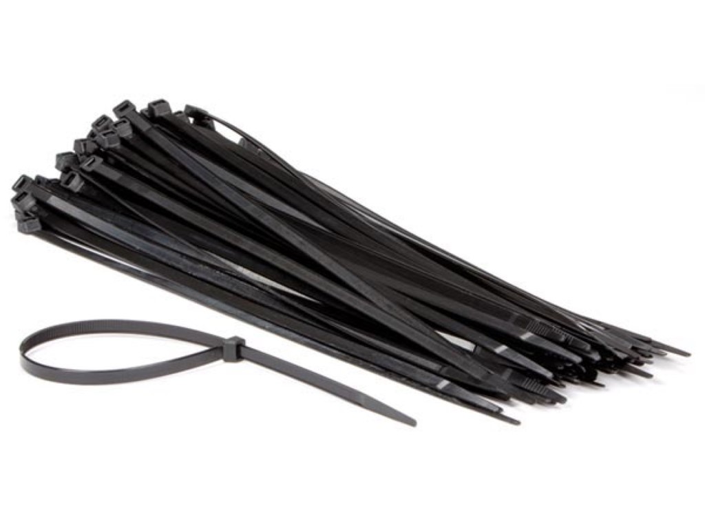 Nylon Cable Tie Set - 7.8 X 400mm - Black (100pcs)