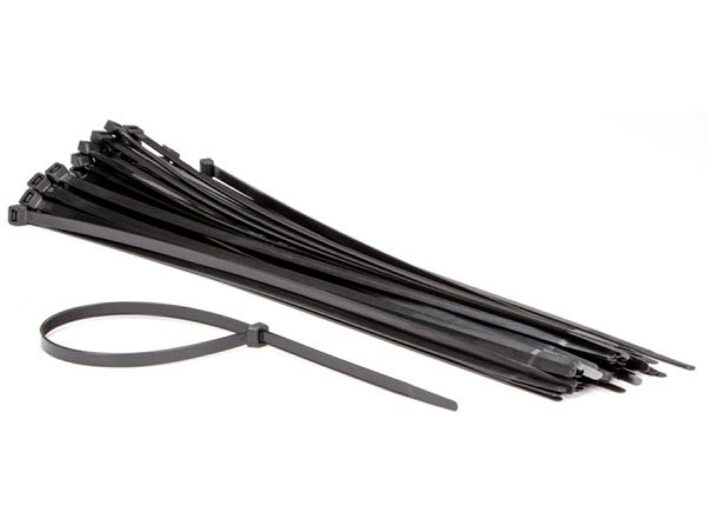 Nylon Cable Tie Set - 8.8 X 500mm - Black (50pcs)