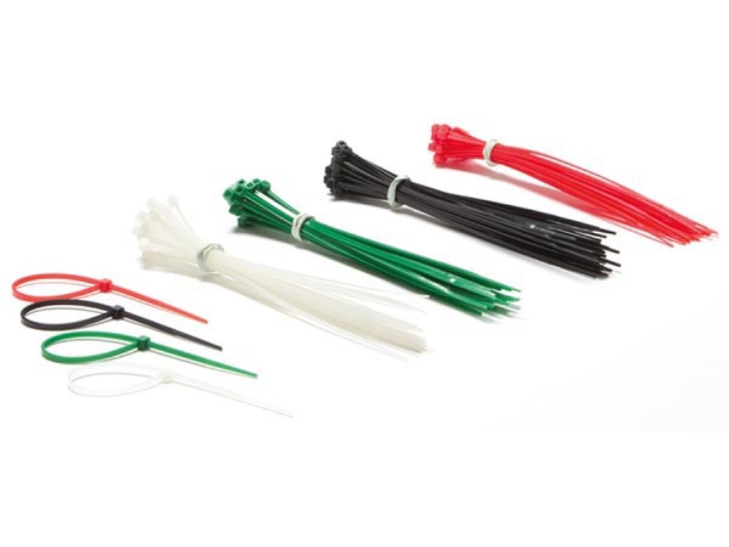 Nylon Cable Tie Set - 100pcs - Different Colours