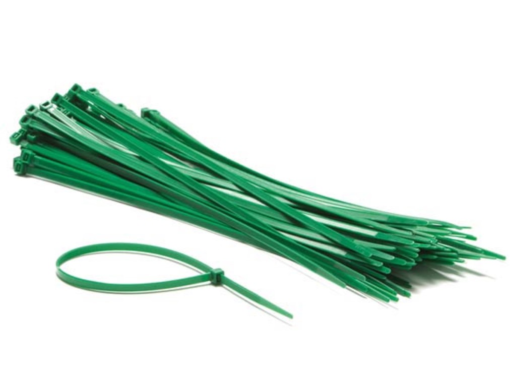 Nylon Cable Tie Set - 4.8 X 300mm - Green (100pcs)