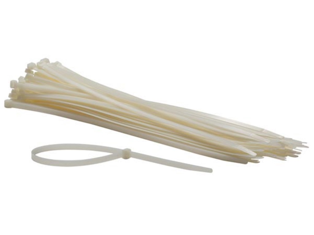 Nylon Cable Tie Set - 8.8 X 500mm - White (100pcs)