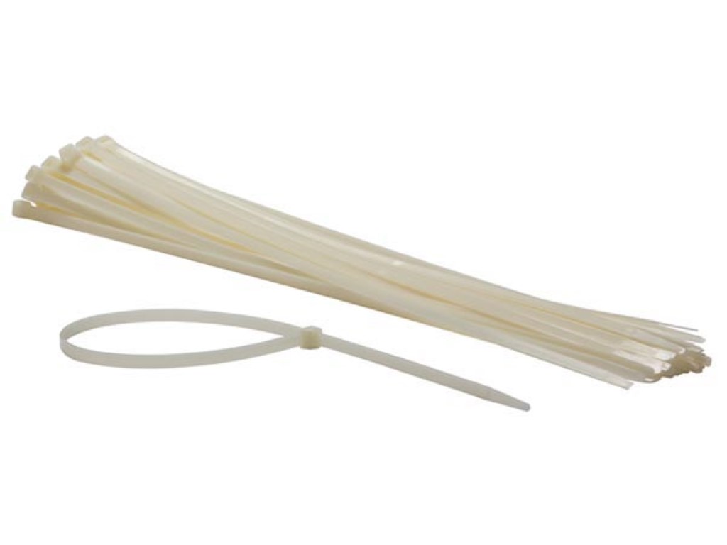 Nylon Cable Tie Set - 9 X 610mm - White (50pcs)