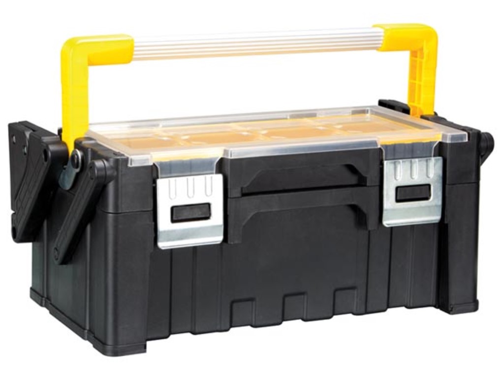 Plastic Toolbox With Removable Bins