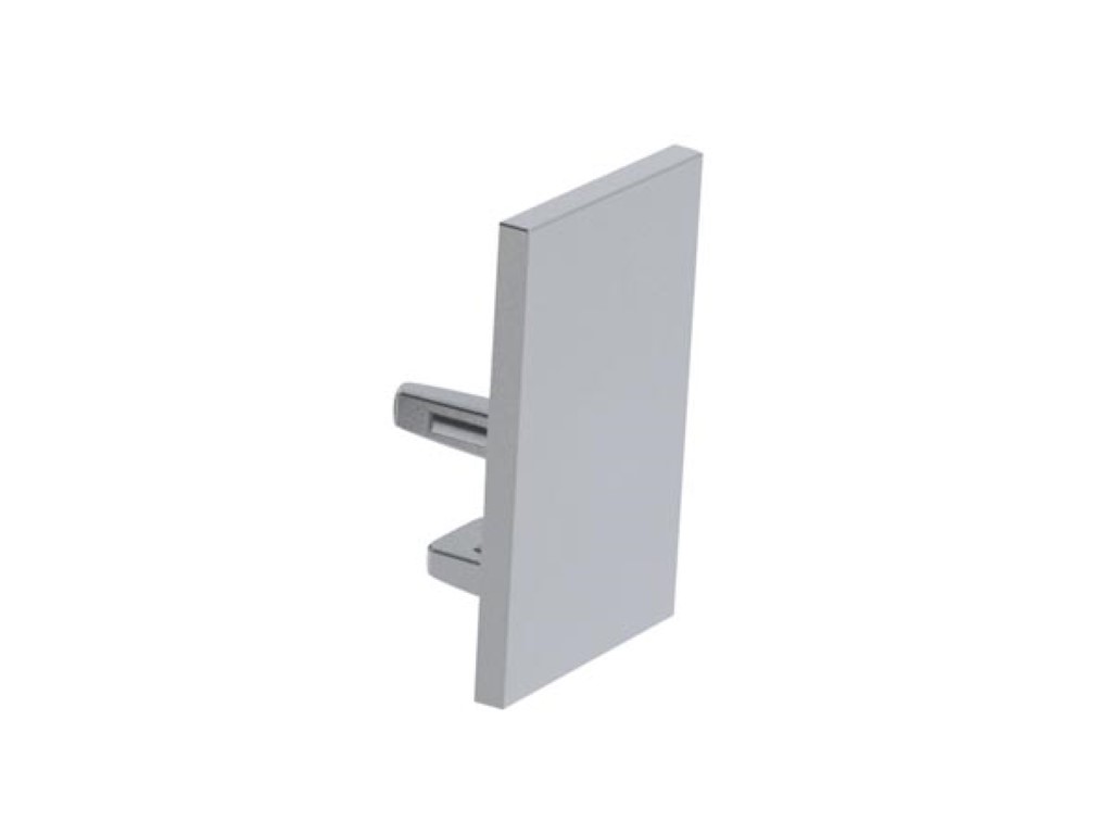 Aluminium End Cap For Alu-swiss LED Profile Without Cable Hole - Silver