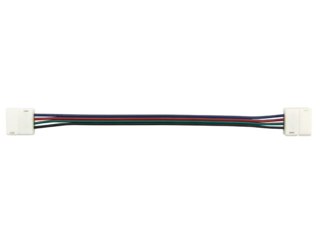 Cable With Push Connectors For Flexible LED Strip - 10mm RGB Colour
