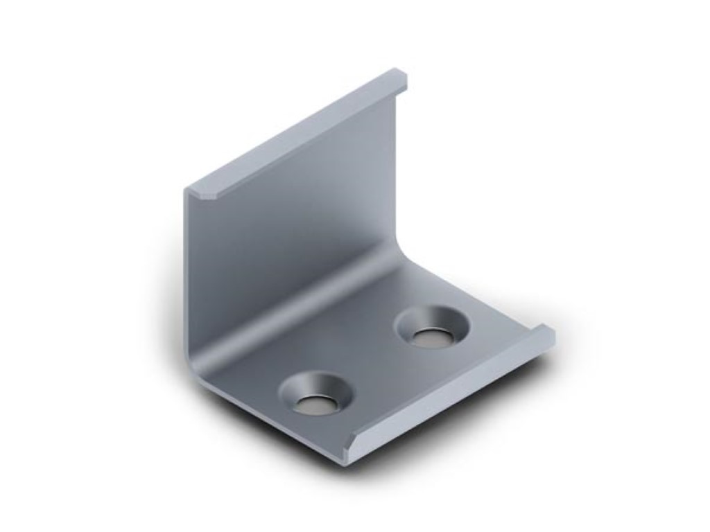 Spring Steel Mounting Bracket For Alu-45 LED Profile - Silver