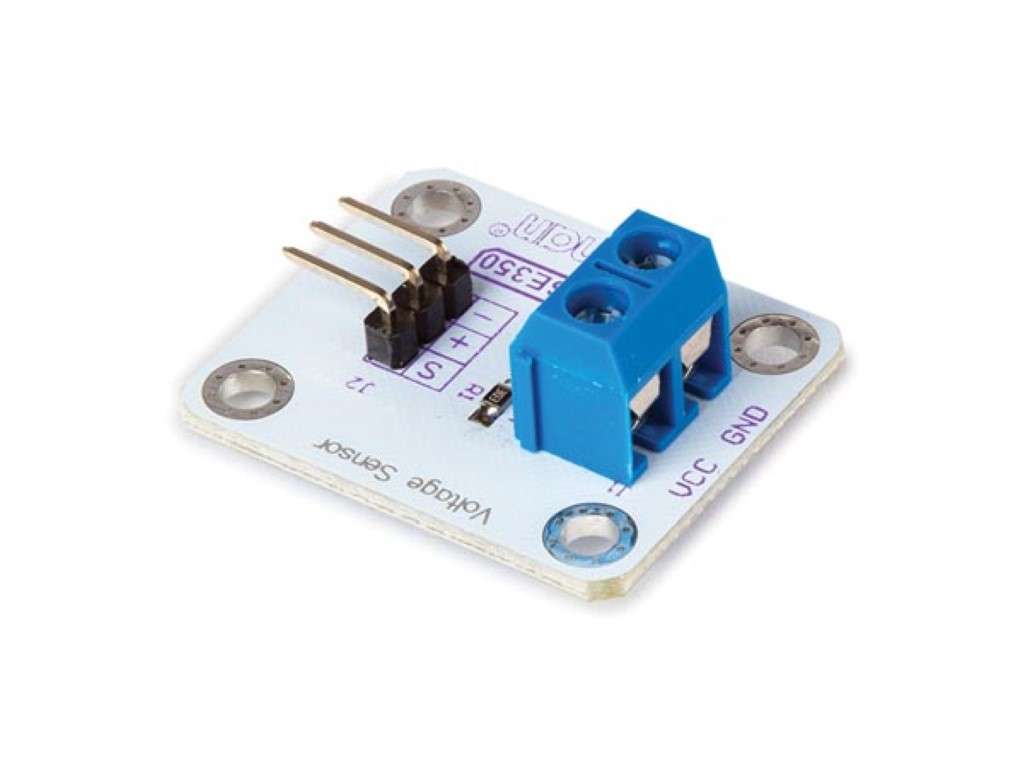 Voltage Sensor, Analog, 0-25 Vdc, Arduino, White