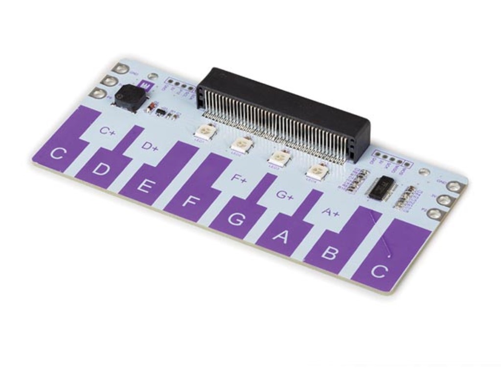 Piano Shield For Micro:bit, With 13 Sensor Keys, Buzzer And RGB LEDs,