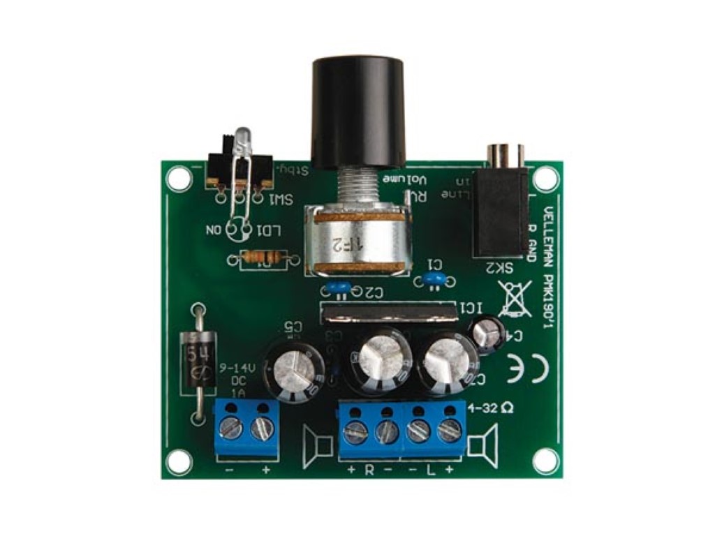 Soldering Kit, Amplifier For Mp3 Player, 2 X 5 W