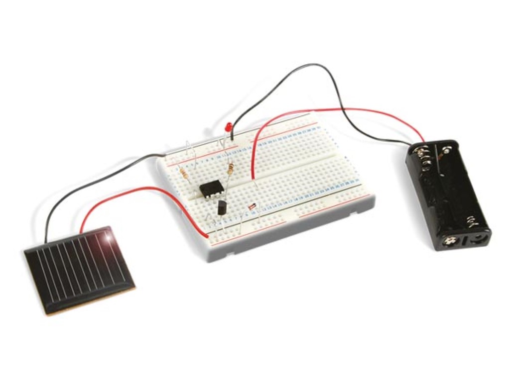 Educational Experimentation Kit, No Soldering Required, Breadboard, Solar Power