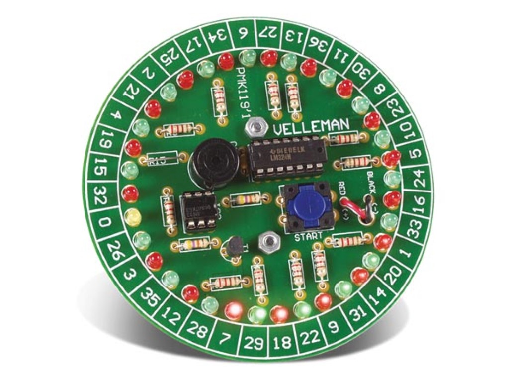 Solder Kit, Roulette Game, 37 LEDs
