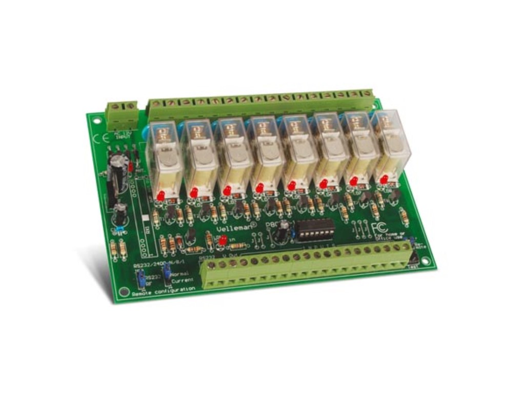 8-channel Remote Control Relay Card, Rs232 Control, Diagnostic/test Software