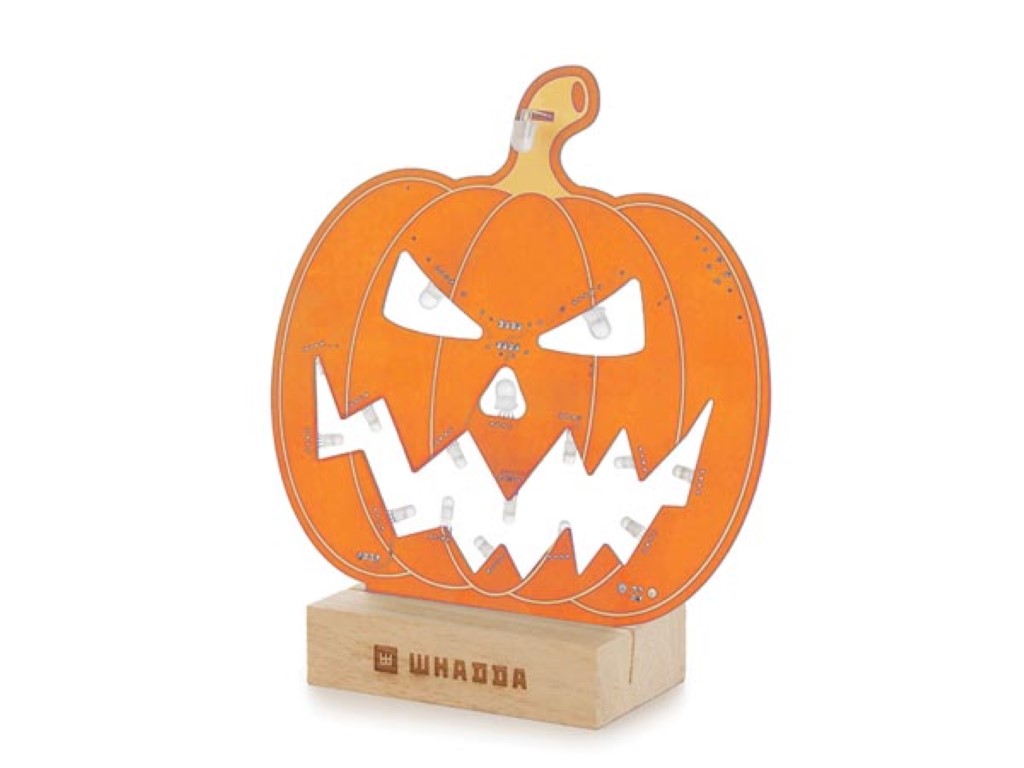 Soldering Kit, Xl Board, Halloween Pumpkin, With Holder, Educational And Creative Stem Building Kit