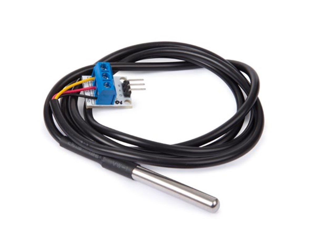 Ds18b20 Temperature Sensor & Adapter Compatible With Arduino