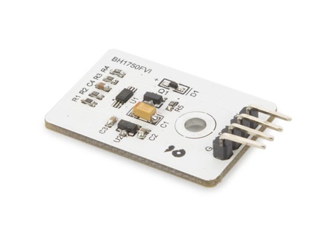 Light sensor, digital, BH1750, 1.95-3.6 VDC, I2C interface, white
