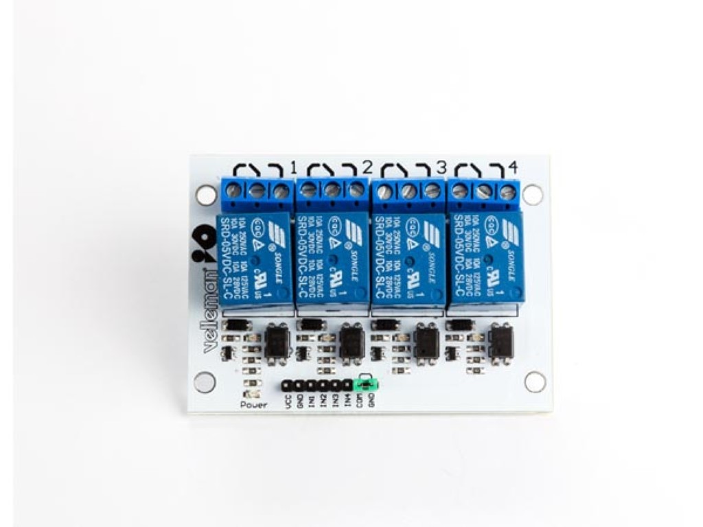 Velleman IO for Arduino VMA400: 4 CHANNEL RELAY MODULE ... cnc control wiring 
