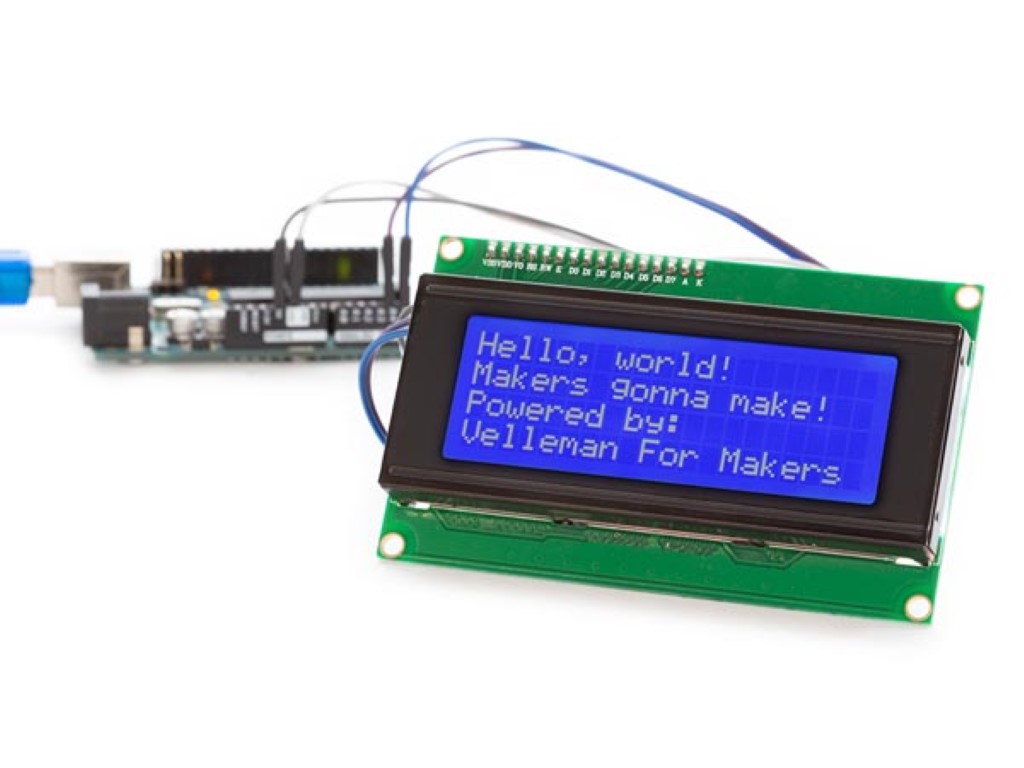 Ic 20x4 LCD Module For Arduino - Blue Backlighting