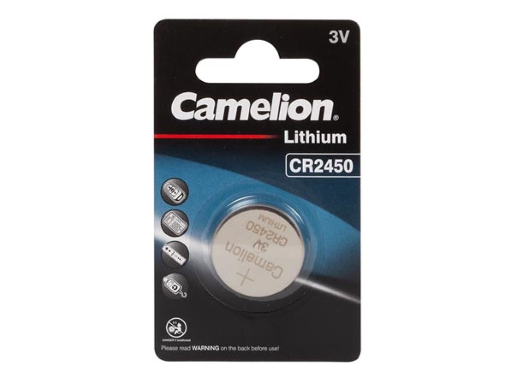 Lithium Button Cells 2450 3.0v-560mah (1pc/bl)