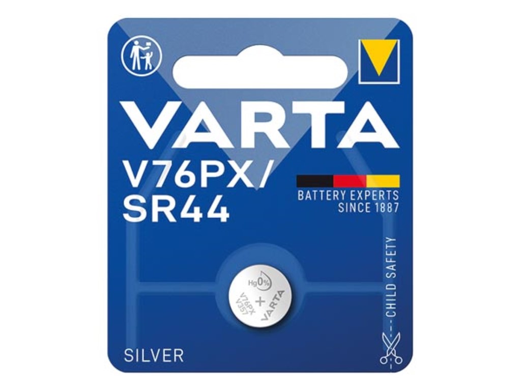 Varta 1x 1.55V V 76 PX Single-use battery SR44 Silver-Oxide (S)