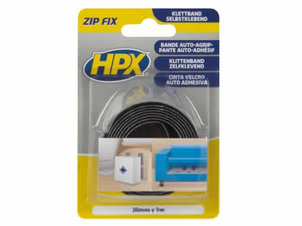Hpx - Zip Fix (hooks) - 20mm X 1m + Zip Fix (loops) - 20mm X 1m