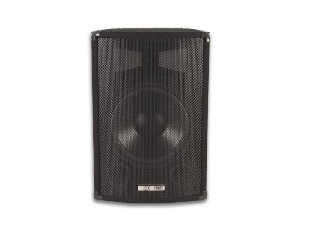 Black 2-way Speaker, Full Grid 8" / 300w