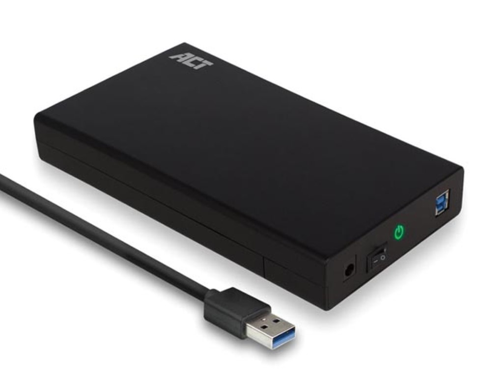 Hard Drive Enclosure Screwless USB 3.2 Gen1 (USB 3.0) 3.5 SATA