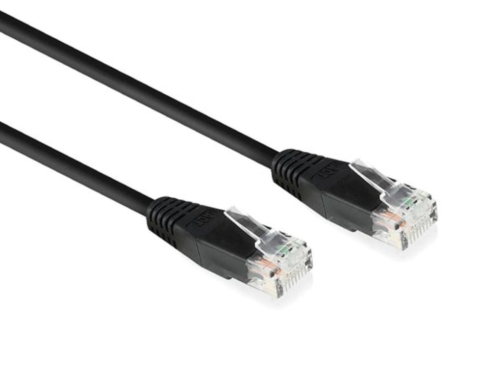 Networking Cable  CAT6 - U/utp - Copper - Black - 2m