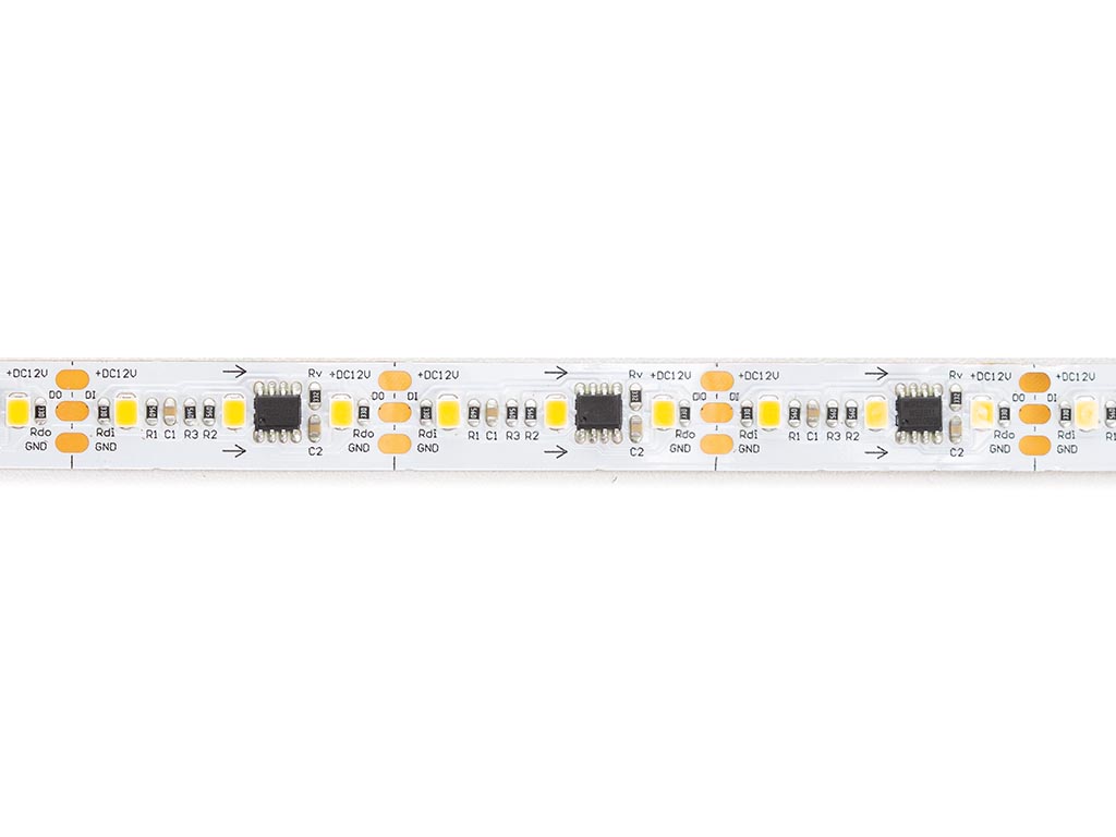 Flexible Digital LED Strip - White 3000K - 84 LEDs/m - 84 pixels/m - 5 m - 12V - IP20 - CRI90