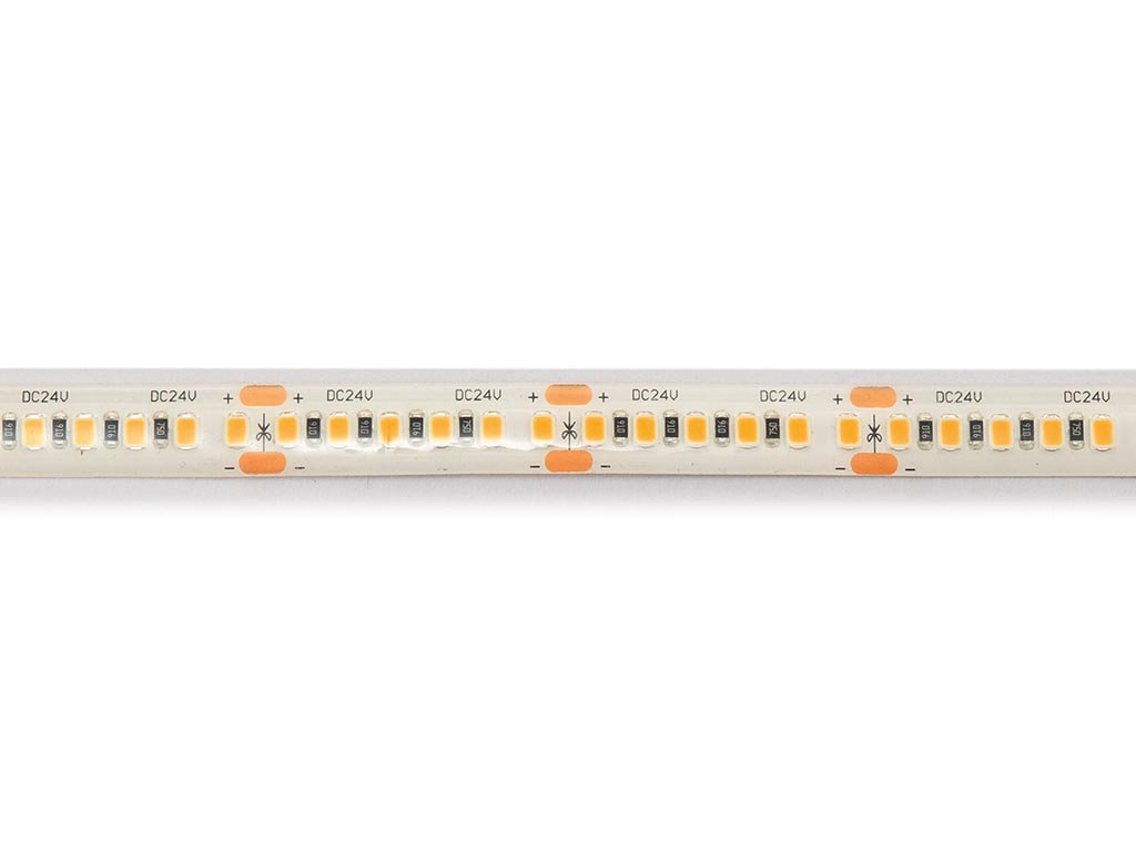 Flexible LED strip - white 3000K - 180 LEDs/m - 5 m - 24 V - IP61 - CRI90