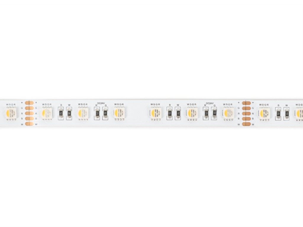 Flexibele LEDstrip - 1 Chip RGB En Wit 2700k - 60 LEDs/m - 40 M - 24 V