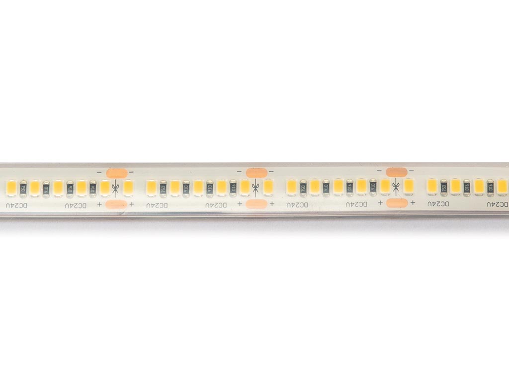 Flexible LED strip - white 4000K - 180 LEDs/m - 5 m - 24 V - IP68 - CRI90