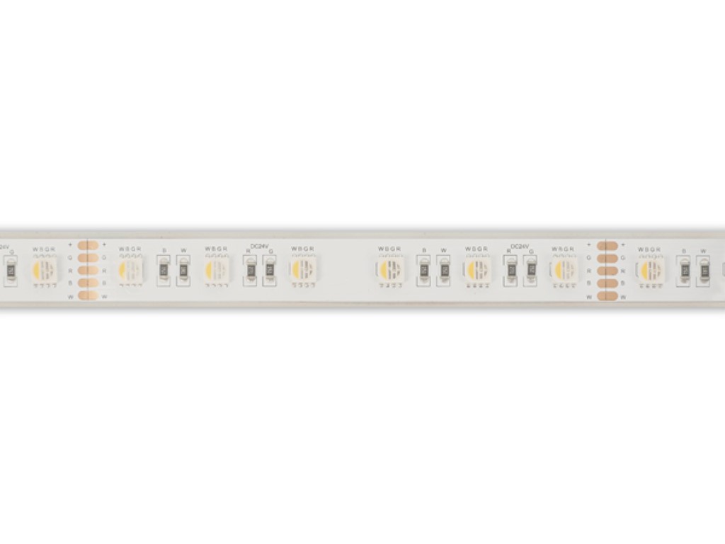 Flexible LED Strip - 1 Chip RGB And White 2700k - 60 LEDs/m - 5 M - 24 V - Ip68
