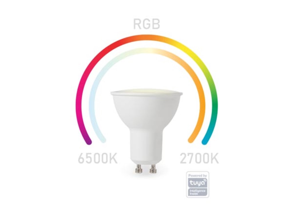 Smart Wi-Fi Bulb RGB - Cold White & Warm White - Gu10