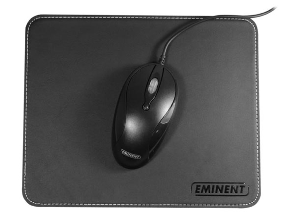 Mouse Pad Black Leather Look