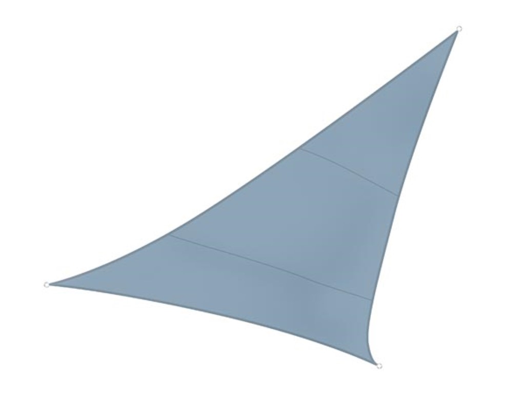 Sun Sail - Triangular - 3.6 X 3.6 X 3.6 M - Light Grey