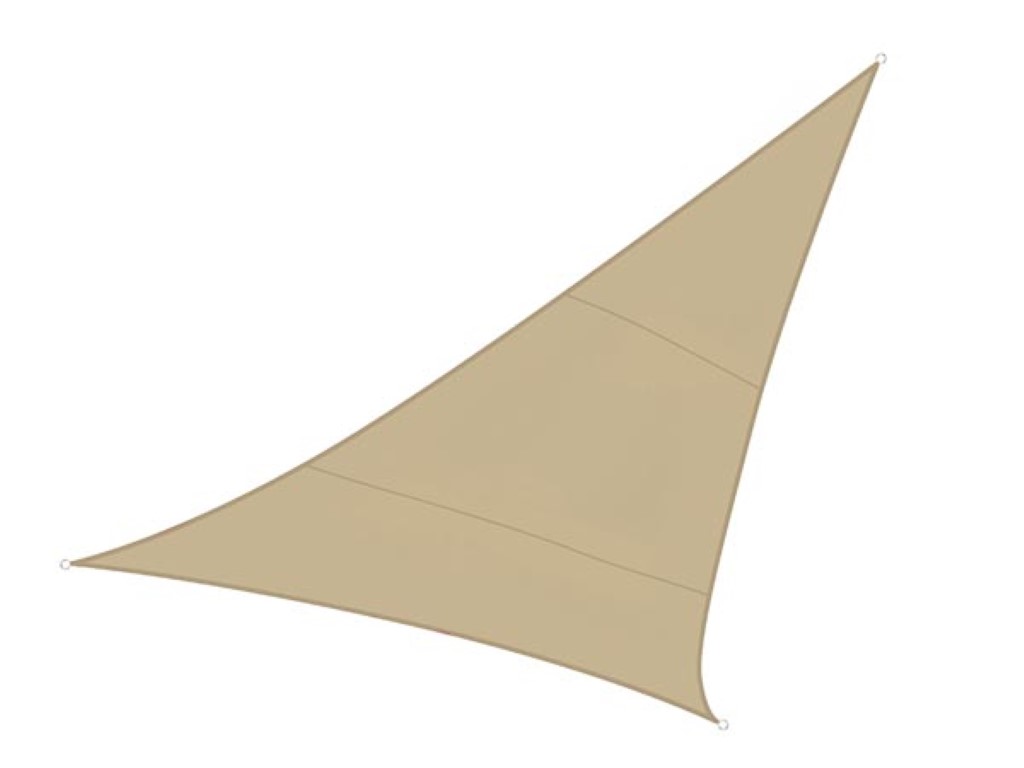 Triangular Shade Sail - 3.6 X 3.6m X 3.6m Colour Beige