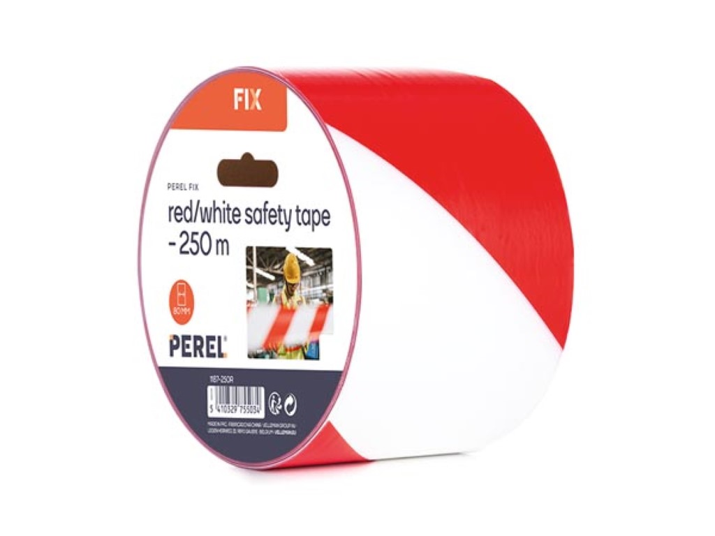 Red/white Safety Tape - 250 M - Reel