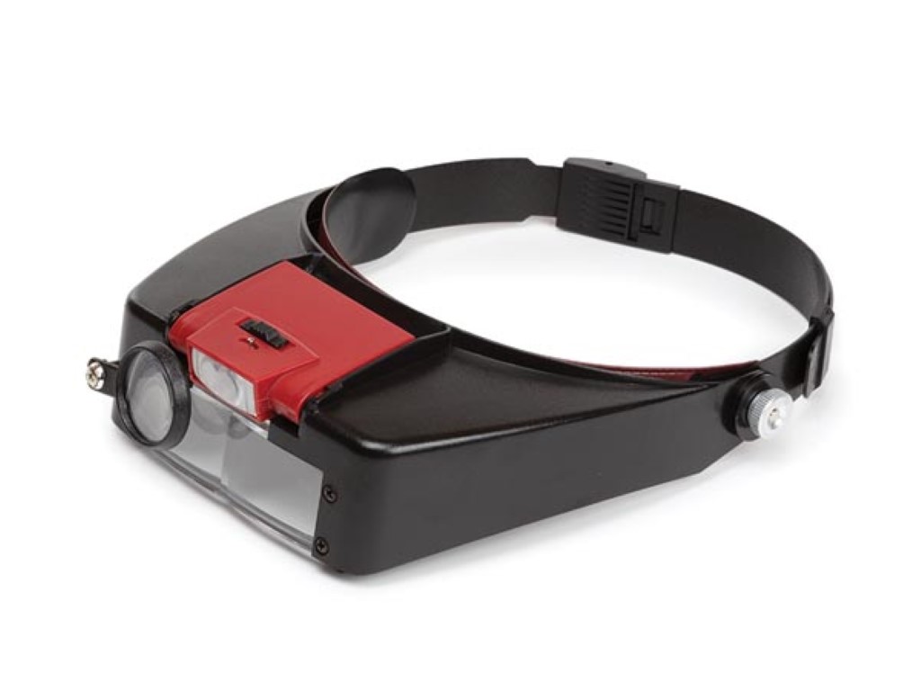 Head Magnifier, With LED Lighting, Magnification 1.8x/2.3x/3.3x, With Adjustable Light Module